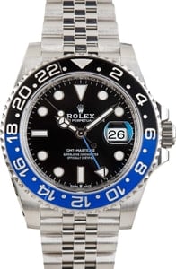 Men's Rolex GMT-Master II Ref 126710 Stainless Steel Batgirl