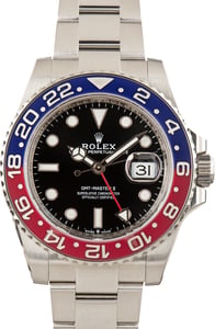 Pre-Owned Rolex GMT-Master II Ref 126710BLRO Stainless Steel Pepsi
