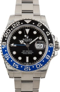 Pre-Owned Rolex GMT-Master II Batman Ref 126710BLNR Oyster Bracelet