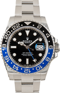 Used Rolex GMT-Master II Batman Ref 126710BLNR Black Dial