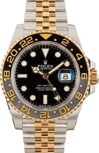 juneです。 Rolex GMT-Master II 40mm Left-Handed Black Dial Green/Black