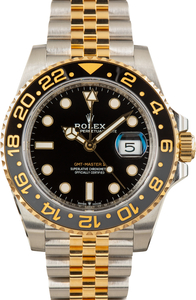 Pre-Owned Two-Tone Rolex GMT-Master II Ref 126713GRNR Zombie Bezel