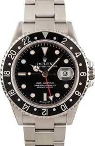 Rolex GMT-Master 40MM Stainless Steel, Black Dial Oyster Band, 24 Hour Bezel (2006)