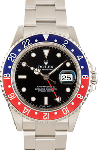 Used Rolex GMT-Master II Pepsi Ref 16710 Black Dial