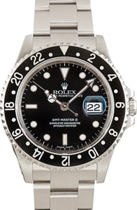 Used Rolex GMT-Master II Ref 16710 Black Aluminum Dial