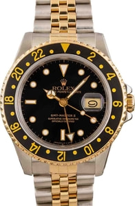 Rolex GMT-Master 40MM Steel & 18k Yellow Gold Black Dial & Bezel, B&P (1988)