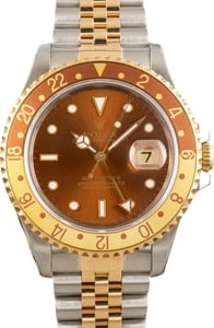 Men's Rolex GMT-Master II Two Tone 16713 Root Beer