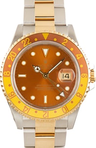 188335 Pre-Owned Rolex GMT-Master II Ref 16713 Root Beer