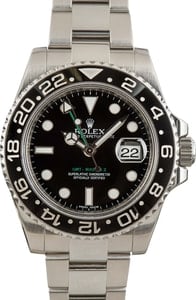 Rolex GMT-Master 40MM Stainless Steel, Oyster Band Chromalight Dial, Ceramic Bezel