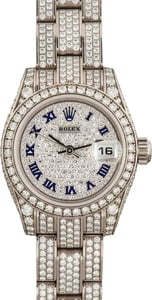 Ladies Rolex Datejust 179459 18k White Gold