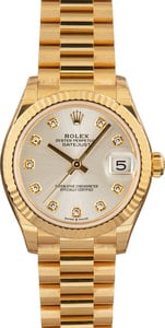 Ladies Rolex Datejust 278278 Yellow Gold