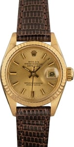 Pre-Owned Rolex Ladies Datejust 6917 18k Yellow Gold
