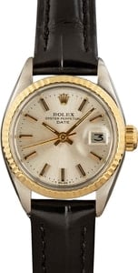 Rolex Ladies Datejust 6917 Leather Strap