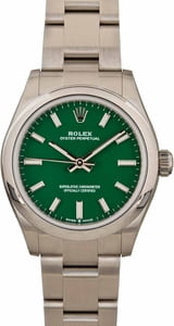 Ladies Rolex Oyster Perpetual 277200 Green Dial