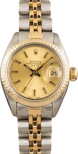Used Rolex Ladies Date 6917 Champagne Dial