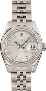 Ladies Rolex Datejust 179174 Silver Dial