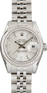 Pre-Owned Ladies Rolex Datejust Ref 179174 Silver Dial