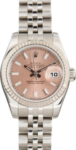 Used Ladies Rolex Datejust Ref 179174 Pink Dial