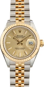 Used Lady Rolex Datejust Ref 279173 Champagne Dial