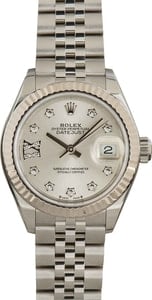Rolex Lady Datejust 279174 Silver Diamond Dial