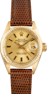 Vintage Ladies Rolex Datejust Ref 6917 Champagne Dial