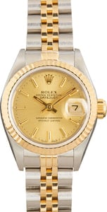Used Rolex Ladies Datejust Ref 69173 Champagne Dial