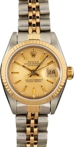 Pre-Owned Ladies Rolex Datejust 69173 Tapestry Dial