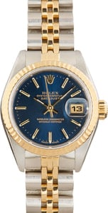 Rolex Datejust Two Tone 69173 Blue Dial