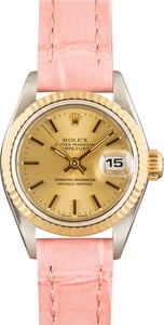 Used Two Tone Ladies Rolex Datejust ref 69173 Champagne Dial
