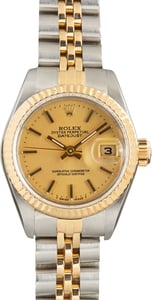 Used Rolex Lady Datejust Champagne Dial Ref 69173