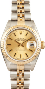 Datejust Ladies Rolex 69173 Champagne Dial