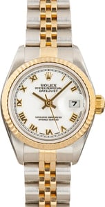 Ladies Rolex Datejust 69173 White Dial