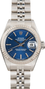Ladies Rolex Datejust 69174 Blue Dial