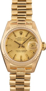 Rolex Champagne Dial Datejust 69178 Yellow Gold