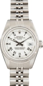 Used Ladies Rolex Datejust 69190 White Roman Dial