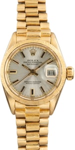 Vintage Lady Rolex Datejust Ref 6927 Barked Finish