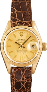 Ladies Rolex Datejust 69278 Barked Bezel