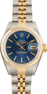 Pre-Owned Ladies Rolex Datejust Ref 79163 Blue Index Dial