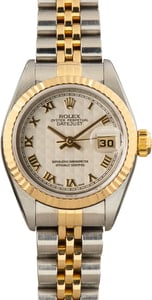Used Rolex Datejust 79173 Ivory Pyramid Roman Dial