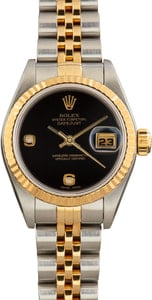 Lady Rolex Datejust 79173 Black Onyx Arabic Diamond Dial