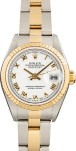 Used Rolex Datejust Ref 79173 White Roman Dial