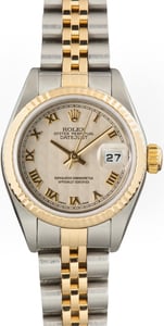 Pre-Owned Rolex Datejust 79173 Ivory Pyramid Roman Dial