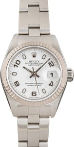 Ladies Rolex Datejust 79174 White Arabic Dial