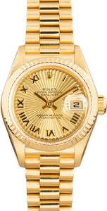 Pre-Owned Lady Rolex Datejust 79178 Champagne Sunburst Dial