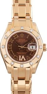 Pre-Owned Rolex Pearlmaster Ref 80315 18k Everose Gold