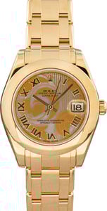 Rolex Datejust Pearlmaster Ref 81208 18k Yellow Gold