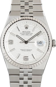 Used Rolex Land-Dweller 40 Ref 127334 White Honeycomb Dial