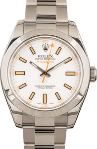 Rolex Milgauss 116400 White Luminous Dial