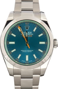 Used Rolex Milgauss Blue Dial Ref 116400GV