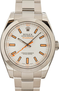 Rolex Milgauss Ref 116400 White Dial